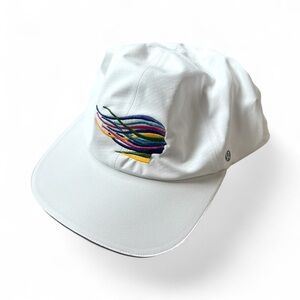 NWT Lululemon White Fast and Free Running Hat Size L/XL